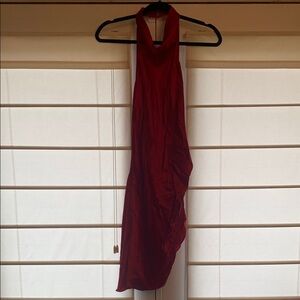 Elegant Red Halter Dress - Samba Dress